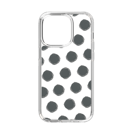 Slim Protection Case［ Original - Favorite Color Polka Dots - Black ］