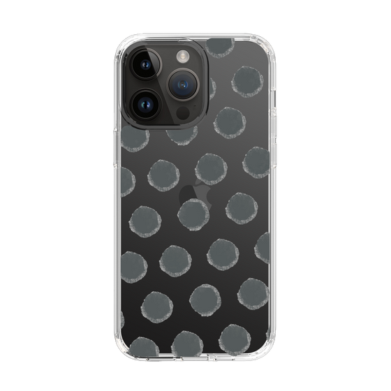 Slim Protection Case［ Original - Favorite Color Polka Dots - Black ］