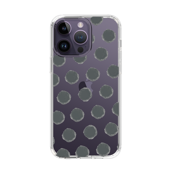 Slim Protection Case［ Original - Favorite Color Polka Dots - Black ］