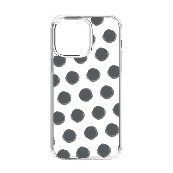 Slim Protection Case［ Original - Favorite Color Polka Dots - Black ］