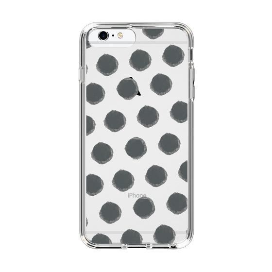 Slim Protection Case［ Original - Favorite Color Polka Dots - Black ］