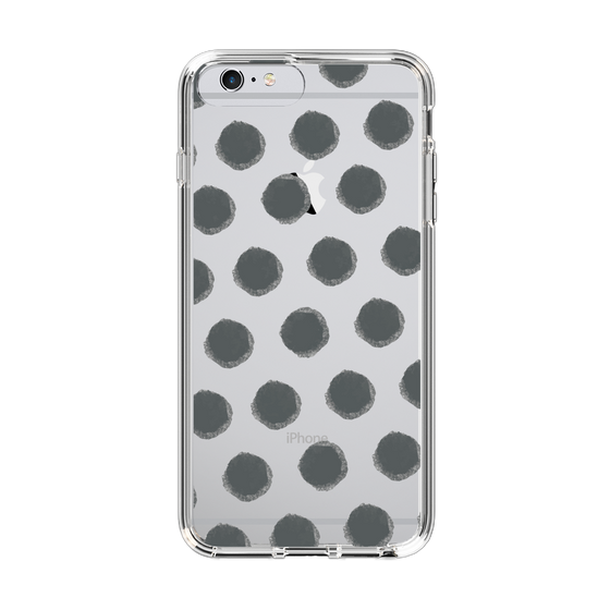 Slim Protection Case［ Original - Favorite Color Polka Dots - Black ］
