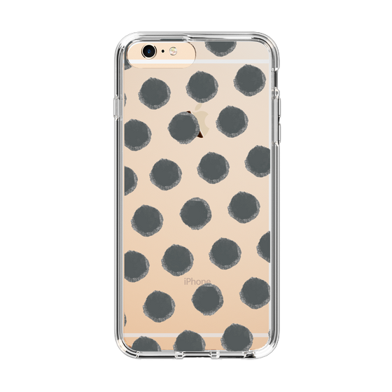 Slim Protection Case［ Original - Favorite Color Polka Dots - Black ］