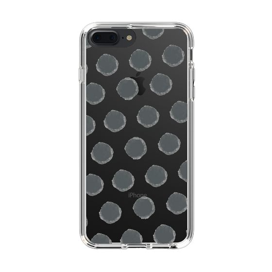 Slim Protection Case［ Original - Favorite Color Polka Dots - Black ］
