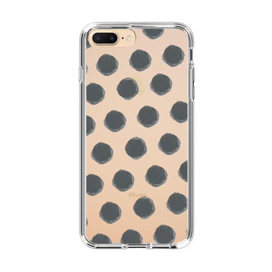 Slim Protection Case［ Original - Favorite Color Polka Dots - Black ］