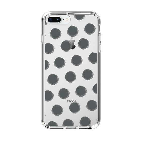 Slim Protection Case［ Original - Favorite Color Polka Dots - Black ］