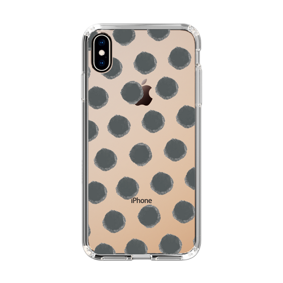 Slim Protection Case［ Original - Favorite Color Polka Dots - Black ］