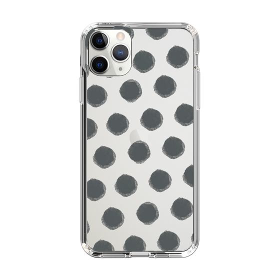 Slim Protection Case［ Original - Favorite Color Polka Dots - Black ］