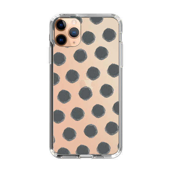 Slim Protection Case［ Original - Favorite Color Polka Dots - Black ］