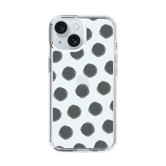 Slim Protection Case［ Original - Favorite Color Polka Dots - Black ］