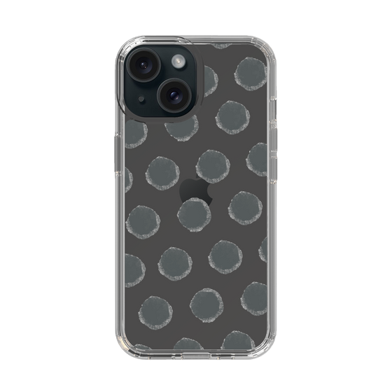 Slim Protection Case［ Original - Favorite Color Polka Dots - Black ］