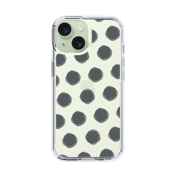 Slim Protection Case［ Original - Favorite Color Polka Dots - Black ］