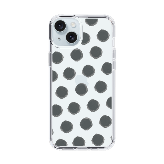 Slim Protection Case［ Original - Favorite Color Polka Dots - Black ］