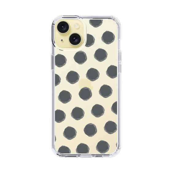 Slim Protection Case［ Original - Favorite Color Polka Dots - Black ］