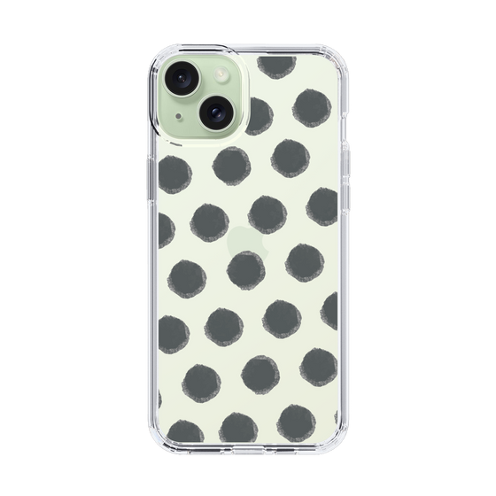 Slim Protection Case［ Original - Favorite Color Polka Dots - Black ］