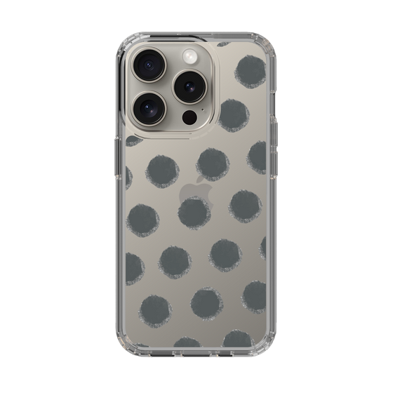 Slim Protection Case［ Original - Favorite Color Polka Dots - Black ］