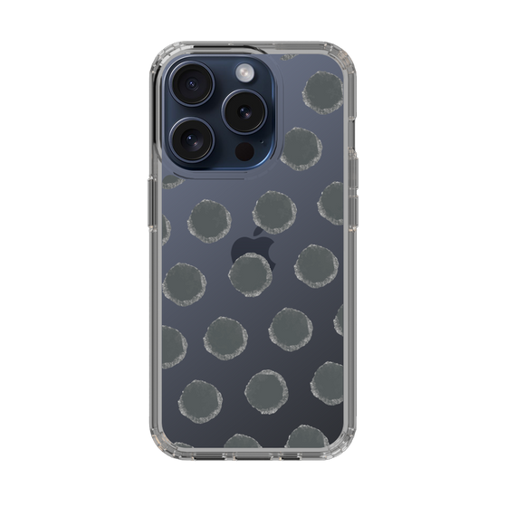 Slim Protection Case［ Original - Favorite Color Polka Dots - Black ］
