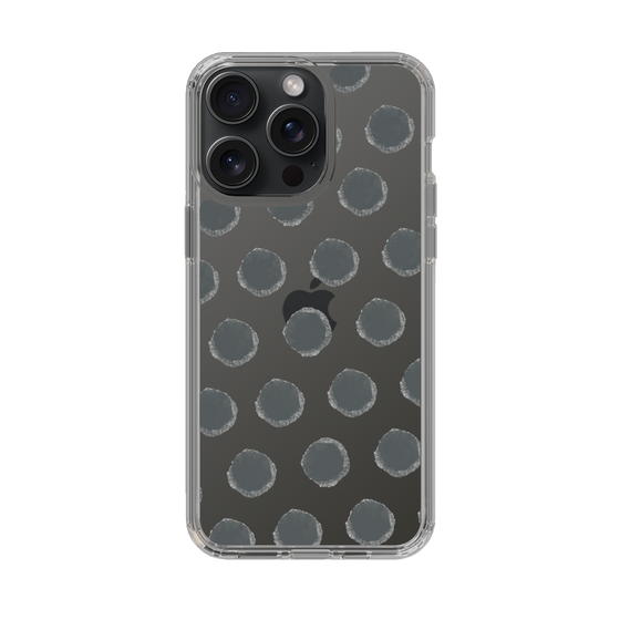 Slim Protection Case［ Original - Favorite Color Polka Dots - Black ］