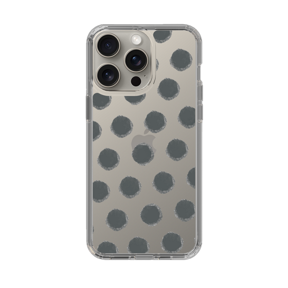 Slim Protection Case［ Original - Favorite Color Polka Dots - Black ］