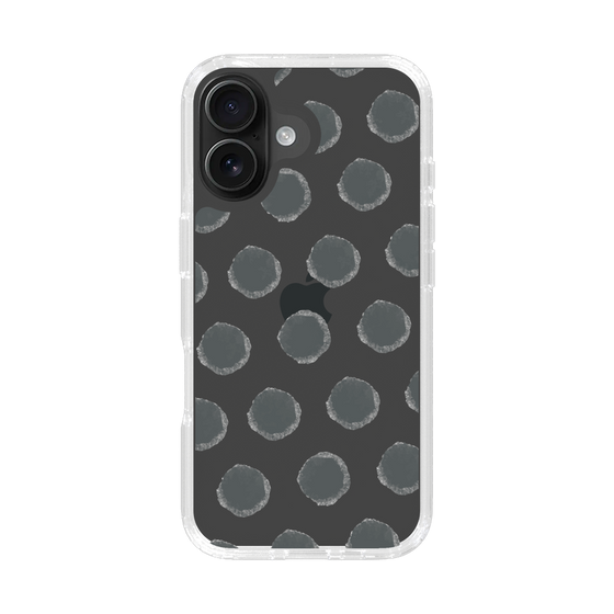 Slim Protection Case［ Original - Favorite Color Polka Dots - Black ］