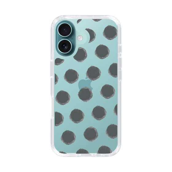 Slim Protection Case［ Original - Favorite Color Polka Dots - Black ］