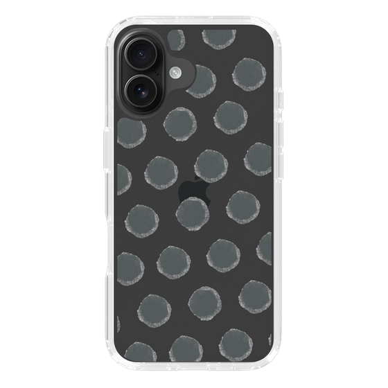Slim Protection Case［ Original - Favorite Color Polka Dots - Black ］