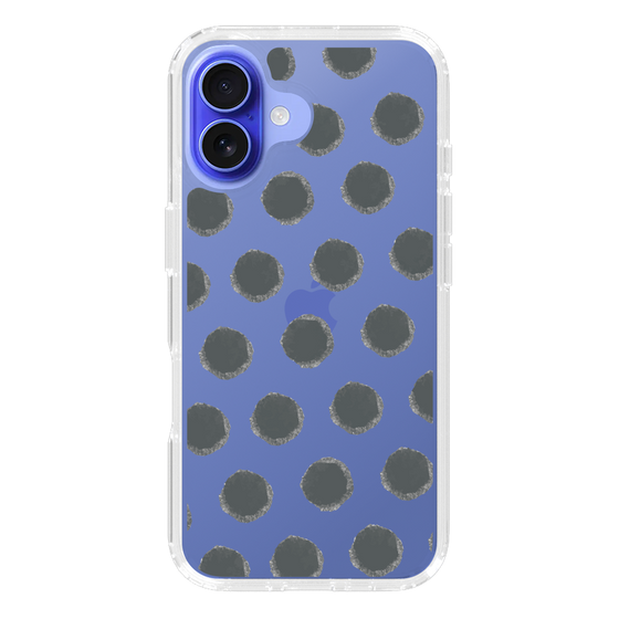 Slim Protection Case［ Original - Favorite Color Polka Dots - Black ］