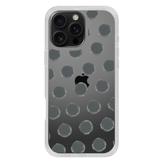 Slim Protection Case［ Original - Favorite Color Polka Dots - Black ］