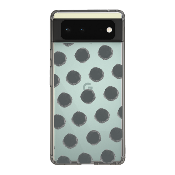 Slim Protection Case［ Original - Favorite Color Polka Dots - Black ］