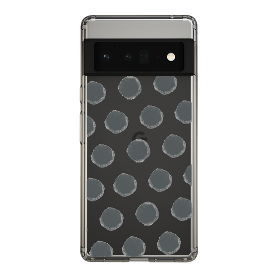 Slim Protection Case［ Original - Favorite Color Polka Dots - Black ］