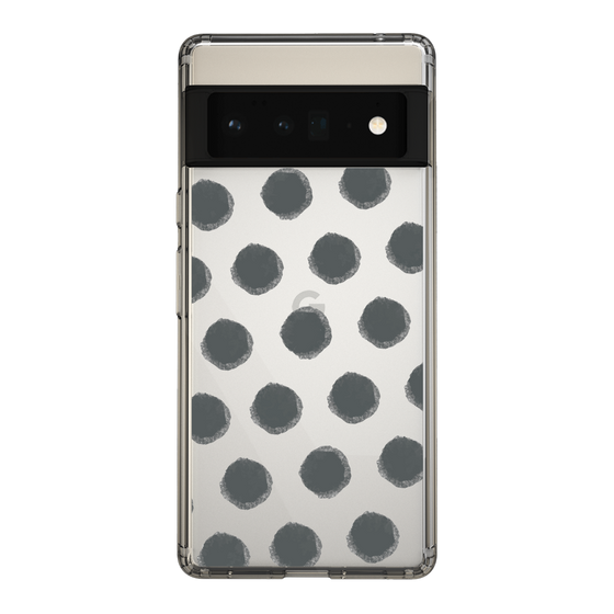 Slim Protection Case［ Original - Favorite Color Polka Dots - Black ］