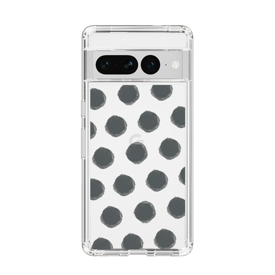 Slim Protection Case［ Original - Favorite Color Polka Dots - Black ］