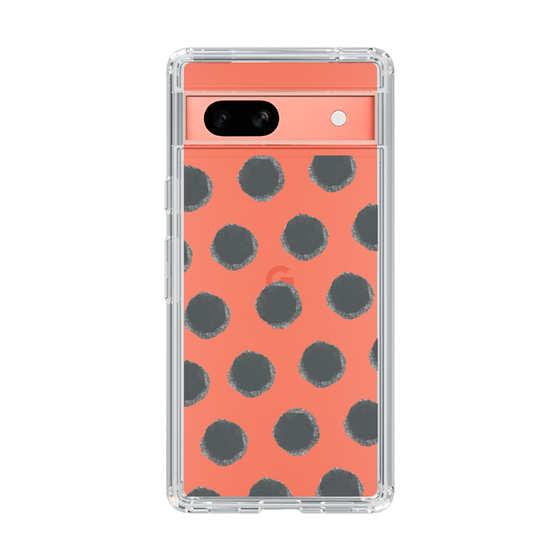 Slim Protection Case［ Original - Favorite Color Polka Dots - Black ］