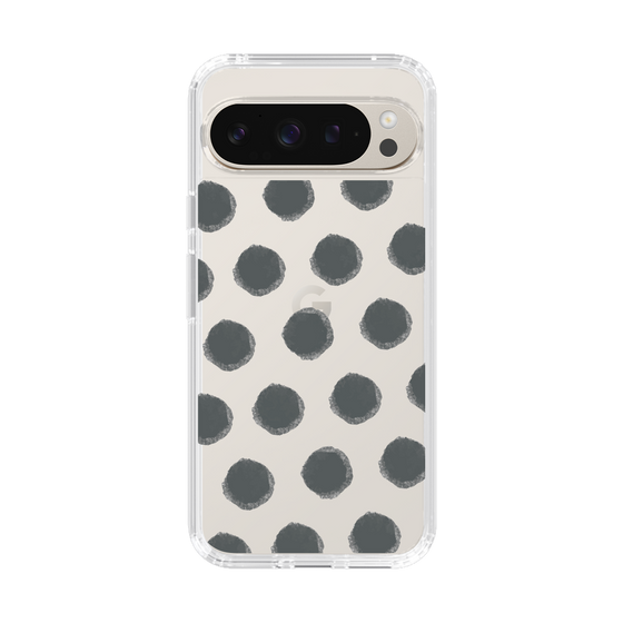 Slim Protection Case［ Original - Favorite Color Polka Dots - Black ］