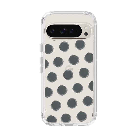 Slim Protection Case［ Original - Favorite Color Polka Dots - Black ］