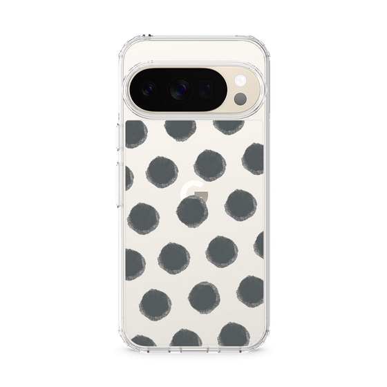 Slim Protection Case［ Original - Favorite Color Polka Dots - Black ］