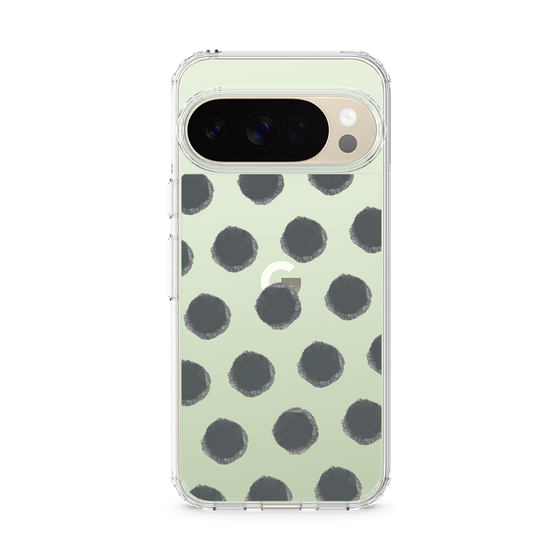 Slim Protection Case［ Original - Favorite Color Polka Dots - Black ］