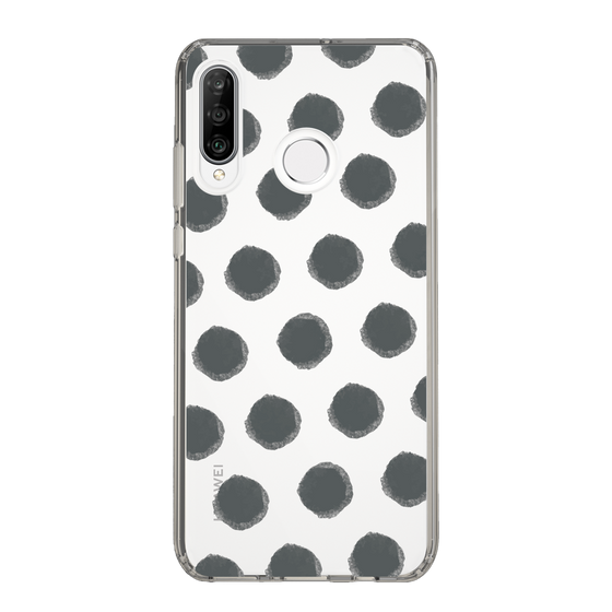 Slim Protection Case［ Original - Favorite Color Polka Dots - Black ］