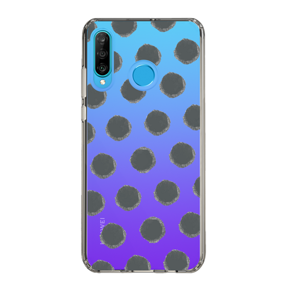 Slim Protection Case［ Original - Favorite Color Polka Dots - Black ］