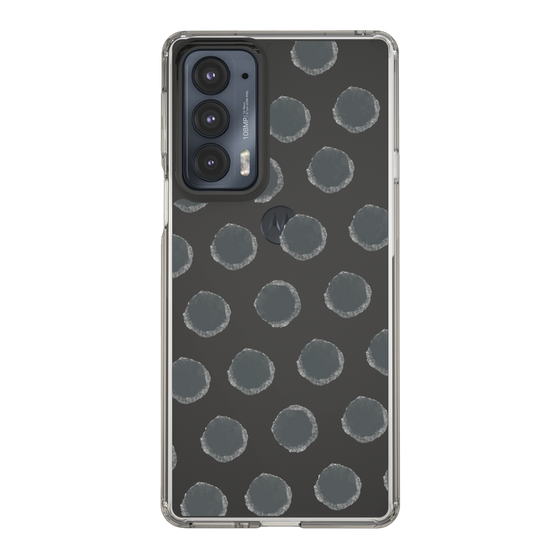 Slim Protection Case［ Original - Favorite Color Polka Dots - Black ］