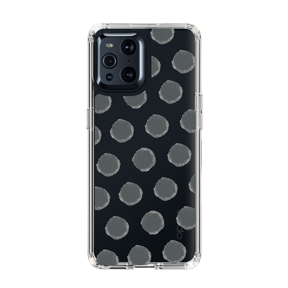 Slim Protection Case［ Original - Favorite Color Polka Dots - Black ］