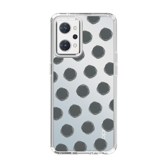 Slim Protection Case［ Original - Favorite Color Polka Dots - Black ］