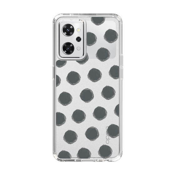 Slim Protection Case［ オリジナル - 推し色水玉 - ブラック ］