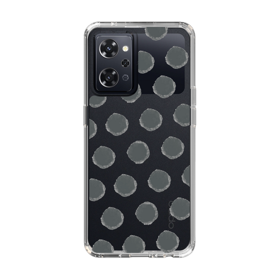 Slim Protection Case［ オリジナル - 推し色水玉 - ブラック ］