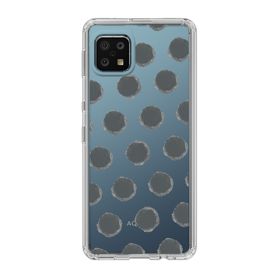 Slim Protection Case［ Original - Favorite Color Polka Dots - Black ］