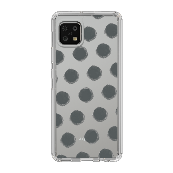 Slim Protection Case［ Original - Favorite Color Polka Dots - Black ］
