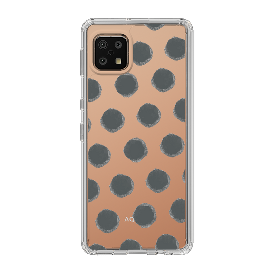 Slim Protection Case［ Original - Favorite Color Polka Dots - Black ］
