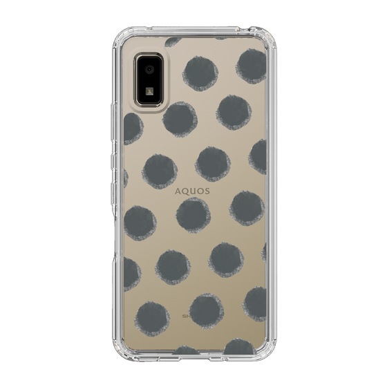 Slim Protection Case［ Original - Favorite Color Polka Dots - Black ］
