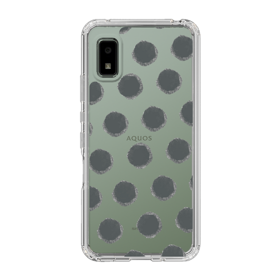 Slim Protection Case［ Original - Favorite Color Polka Dots - Black ］