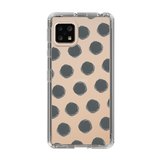 Slim Protection Case［ Original - Favorite Color Polka Dots - Black ］